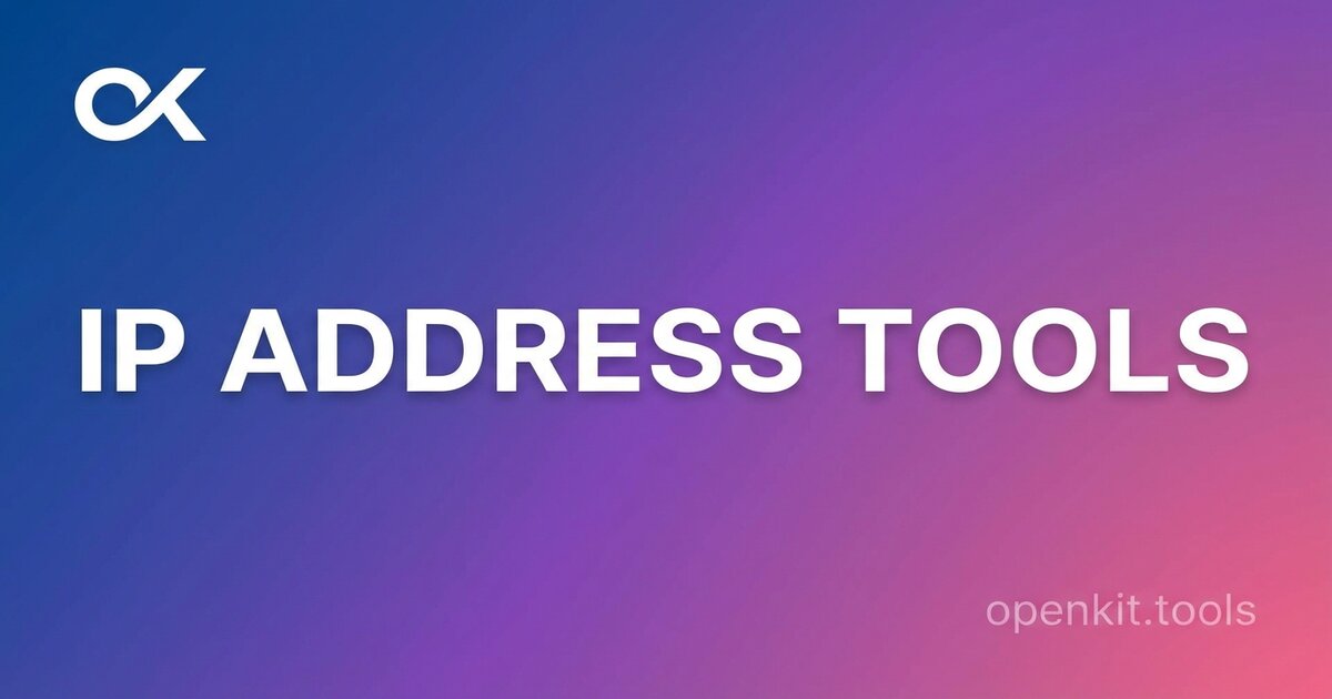 What is My IP Address? - Free IP Lookup & Geolocation | OpenKit ...